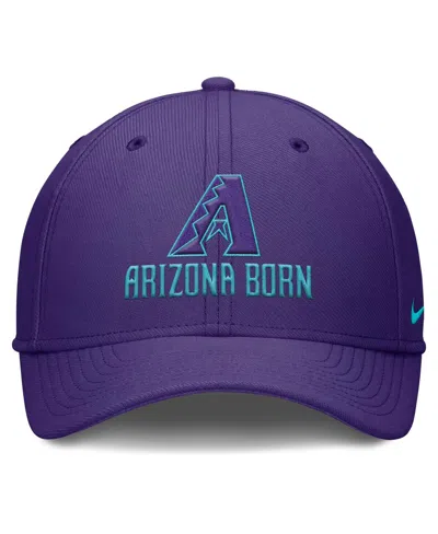 Nike Men's Purple Arizona Diamondbacks 2025 City Connect Rise Swoosh Performance Flex Hat