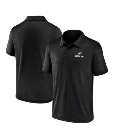 Fanatics Men's Black Philadelphia Eagles Making Waves Polo Shirt In Green