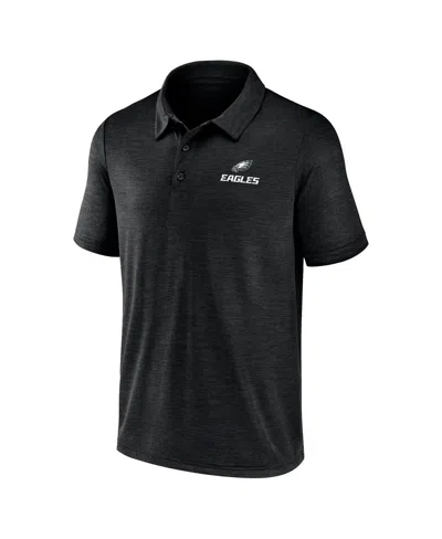 Fanatics Men's Black Philadelphia Eagles Making Waves Polo Shirt In Green
