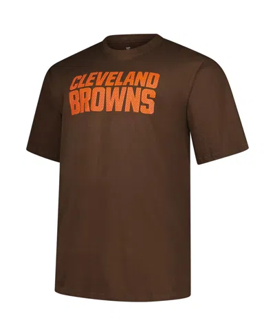 Fanatics Men's Brown Cleveland Browns Big Tall Number One Dad T-shirt In Brown