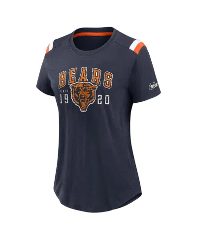 Nike Navy Chicago Bears Historic Slub Fashion T-shirt In Burgundy