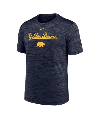 Nike Men's Navy Cal Bears Velocity Performance T-shirt In Blue