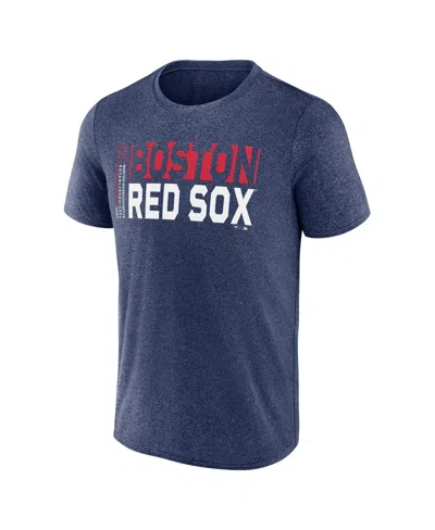 Fanatics Men's Heather Navy Boston Red Sox Fundamentals Shoot For The Sky T-shirt In Blue