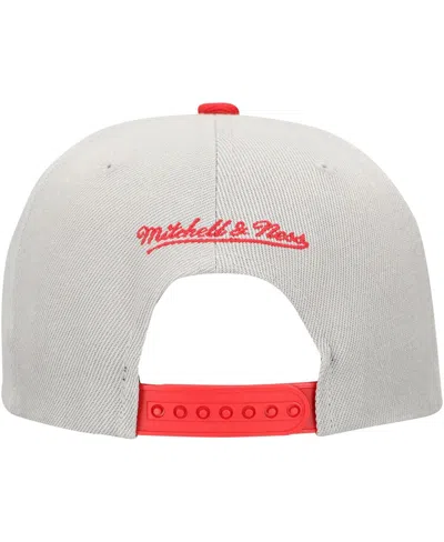 Mitchell & Ness Men's Gray Philadelphia Phillies Knock Out Panel Snapback Hat