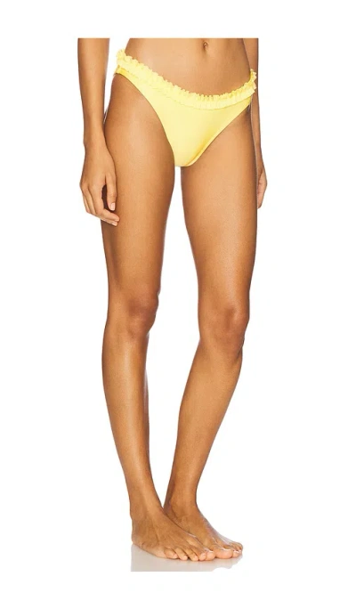 Solid & Striped The Cassidy Bikini Bottom In Yellow