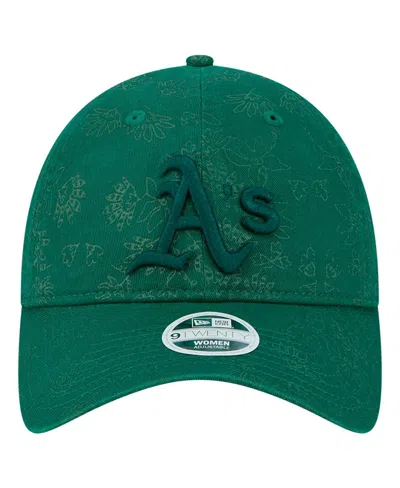 New Era Women's Green Athletics Tonal Floral 9twenty Adjustable Hat