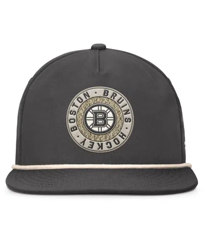 Fanatics Men's Charcoal Boston Bruins Closer Adjustable Hat