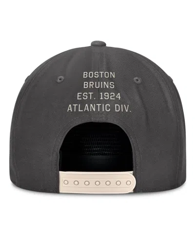 Fanatics Men's Charcoal Boston Bruins Closer Adjustable Hat