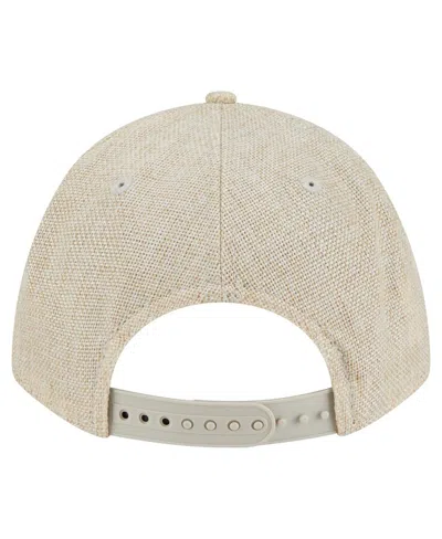 New Era Men's Beige Seattle Mariners Cotton Weave M-crown A-frame 9forty Adjustable Hat