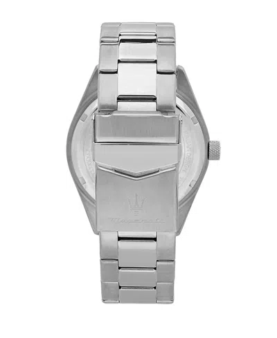 Maserati Men's Date Stainless Steel Metal Band Watch, 43mm
