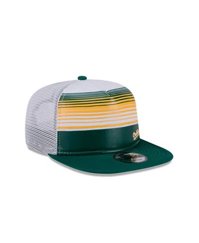 New Era Men's Green Oakland Athletics Cooperstown Collection Team Horizon 9fifty A-frame Trucker Snapback Ha