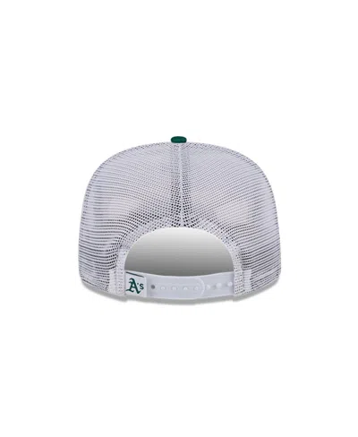 New Era Men's Green Oakland Athletics Cooperstown Collection Team Horizon 9fifty A-frame Trucker Snapback Ha