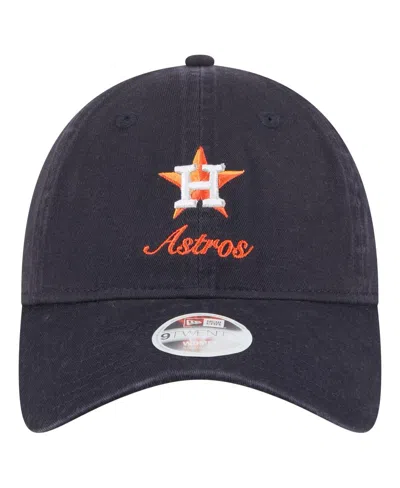 New Era Women'sâ Navy Houston Astros Preppy Team 9twenty Adjustable Hat