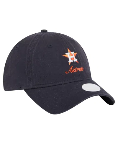 New Era Women'sâ Navy Houston Astros Preppy Team 9twenty Adjustable Hat