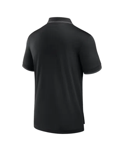 Fanatics Men's Black Pittsburgh Penguins Front Office Piqueâ Polo Shirt In Black