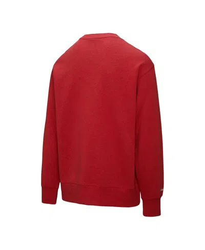 Mitchell & Ness Red Detroit Red Wings Playoff Win Fleece Pullover Sweatshirt In Red