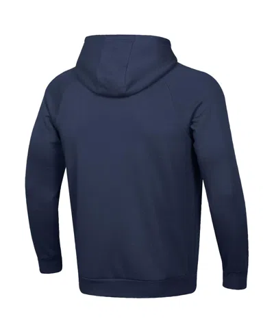 Under Armour Navy Navy Midshipmen Jolly Rogers Rival Fleece Pullover Hoodie In Blue