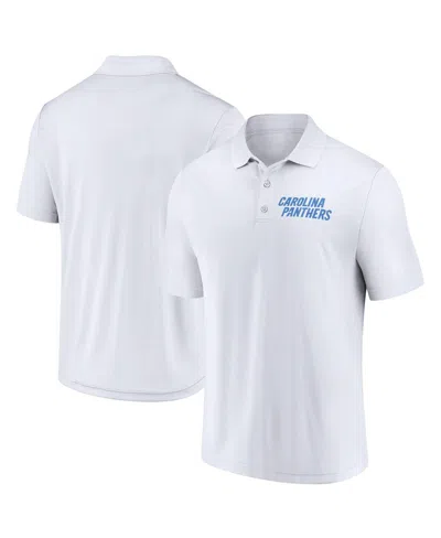 Fanatics Men's White Carolina Panthers Lockup Polo Shirt In White