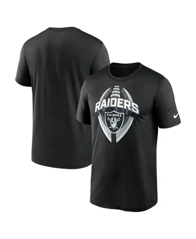 Nike Black Las Vegas Raiders Legend Icon Performance T-shirt In Black