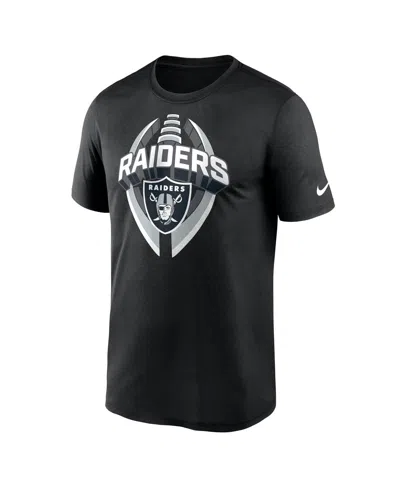 Nike Black Las Vegas Raiders Legend Icon Performance T-shirt In Black