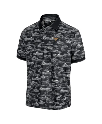 Tommy Bahama Black Texas Longhorns Sport Bay View Islandzone Polo In Black
