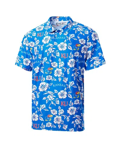 Reyn Spooner Men's Royal Kansas Jayhawks Performance Polo Shirt In Blue