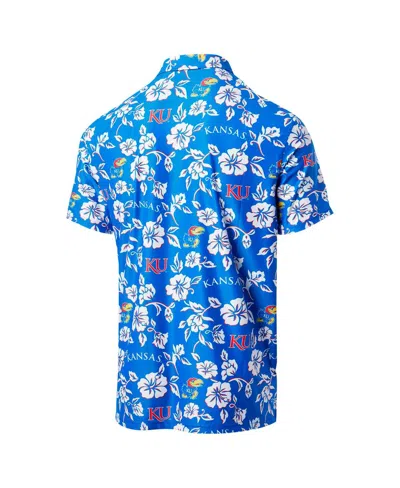 Reyn Spooner Men's Royal Kansas Jayhawks Performance Polo Shirt In Blue