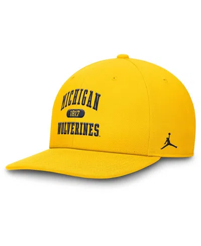 Jordan Men'sâ Maize Michigan Wolverines Athletics Pro Adjustable Hat