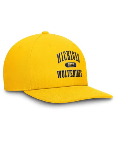 Jordan Men'sâ Maize Michigan Wolverines Athletics Pro Adjustable Hat