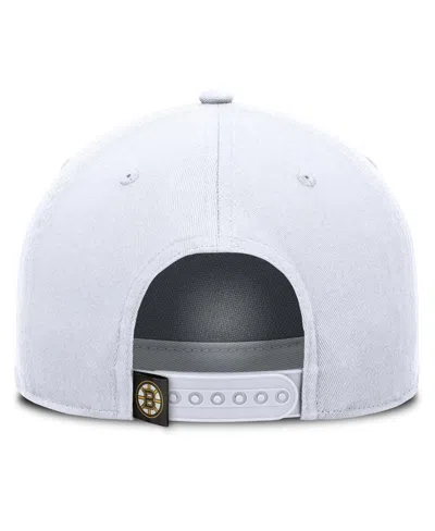 Fanatics Men's White Boston Bruins Rope A-frame Adjustable Hat