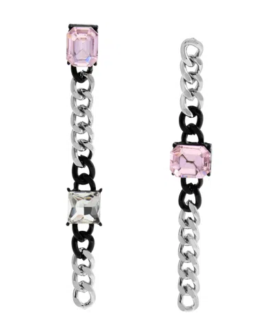 Steve Madden Faux Stone Punk Romance Stone Linear Earrings
