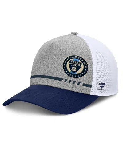 Fanatics Men's Heather Gray Philadelphia Union Low Block Trucker Adjustable Hat