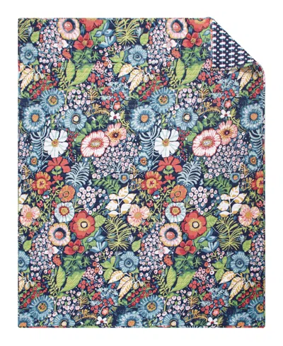 Levtex Night Garden Reversible Quilted Throw, 50" X 60" In Multi