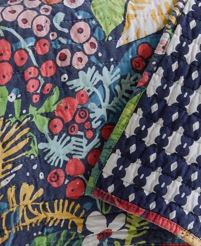 Levtex Night Garden Reversible Quilted Throw, 50" X 60" In Multi