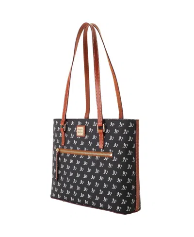Dooney & Bourke Athletics Signature Shopper Purse In Black