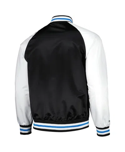 Mitchell & Ness Men's Black Charlotte Fc Satin Raglan Full-snap Jacket In Multi