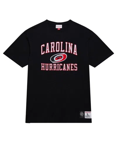 Mitchell & Ness Men's Black Carolina Hurricanes Legendary Slub T-shirt In Black