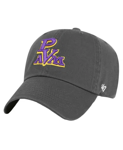 47 Brand Men's Charcoal Prairie View A M Panthers Side Back Clean Up Adjustable Hat