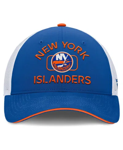 Fanatics Men's Royal/white New York Islanders Authentic Pro Rink Trucker Hat