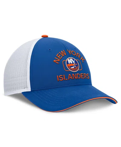 Fanatics Men's Royal/white New York Islanders Authentic Pro Rink Trucker Hat