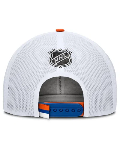 Fanatics Men's Royal/white New York Islanders Authentic Pro Rink Trucker Hat