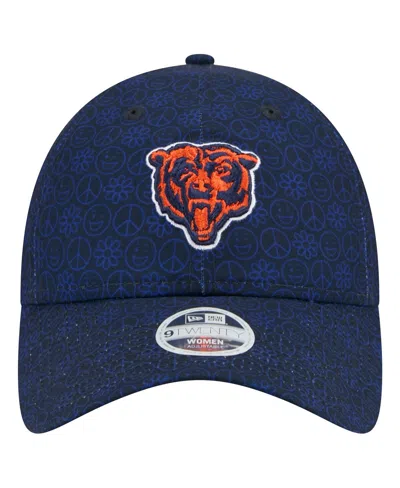 New Era Women's Navy Chicago Bears Smiley 9twenty Adjustable Hat