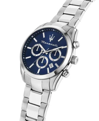 Maserati Men's Multifunction Stainless Steel Metal Band Watch, 43mm