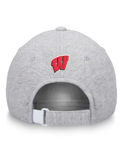 Top Of The World Women's Heather Gray Wisconsin Badgers Rhinestone Christy Adjustable Hat