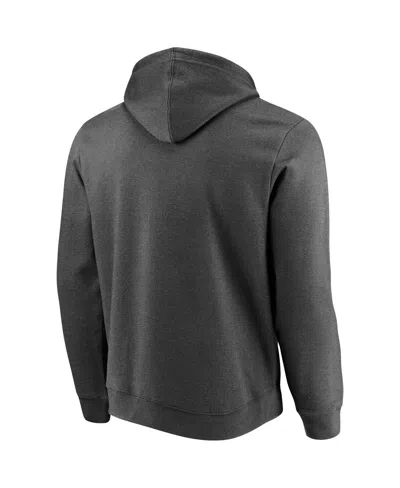 Fanatics Men's Heather Charcoal San Diego Padres Big Gamer Full-zip Hoodie In Black