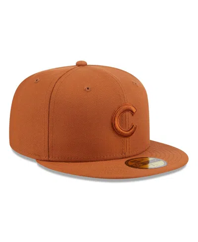 New Era Men's Brown Chicago Cubs Spring Color 59fifty Fitted Hat