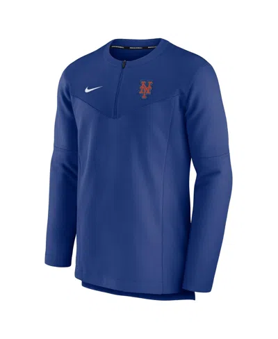 Nike Men's Royal New York Mets Authentic Collection Uv Quarter-zip Sweatshirt In Blue