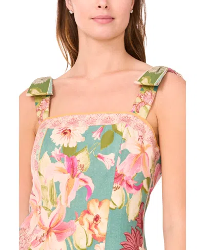 Cece Women's Sleeveless Square-neck Fit & Flare Dress In Multi
