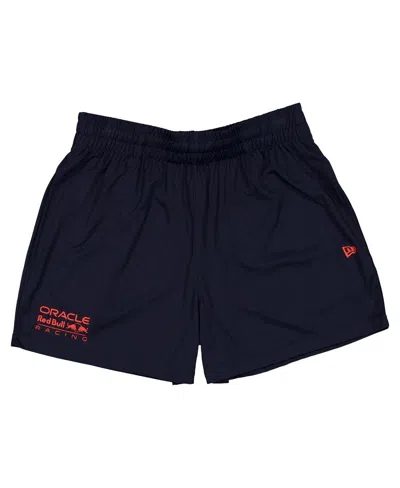 New Era Men's Navy Red Bull Racing Graphic Soccer Shorts In Blue