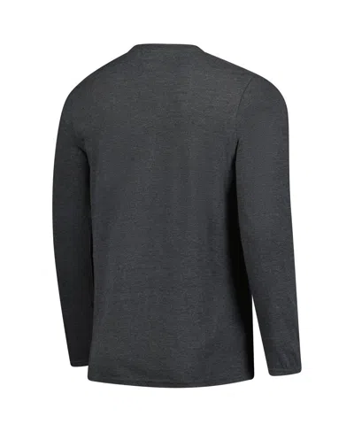 Fanatics Men's Heather Charcoal Dallas Stars Authentic Pro Practice Long Sleeve T-shirt In Gray